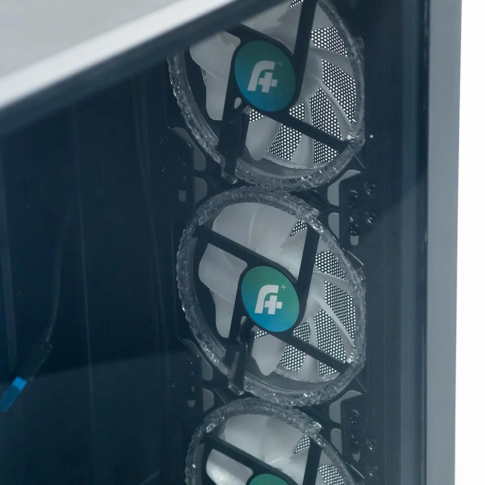 Imagem 3 de 4 do produto Gabinete Gamer A+ Plus Tech Zohar, Mid Tower, A-rGB, ATX, Com 4 Fans, Lateral Vidro Temperado, Preto