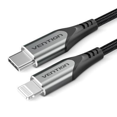 Cabo Vention USB C Para Lightning Carregador Iphone Apple 1m