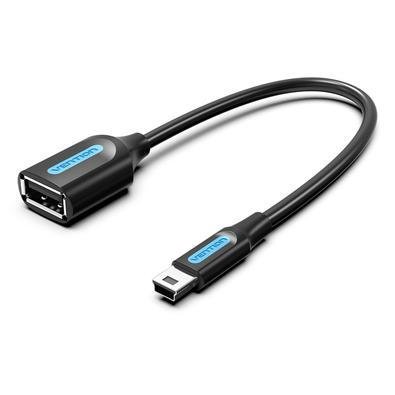 Adaptador Vention Auxiliar OTG Mini USB B V3 X USB A, Câmera