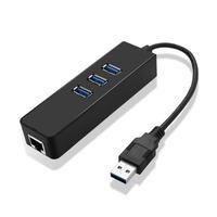 Adaptador de Rede USB Para Rj45, 10/100/1000 Mbps Gigabit Ethernet Lan, HUB 3 Portas, USB 3.0 - Cbu.34801