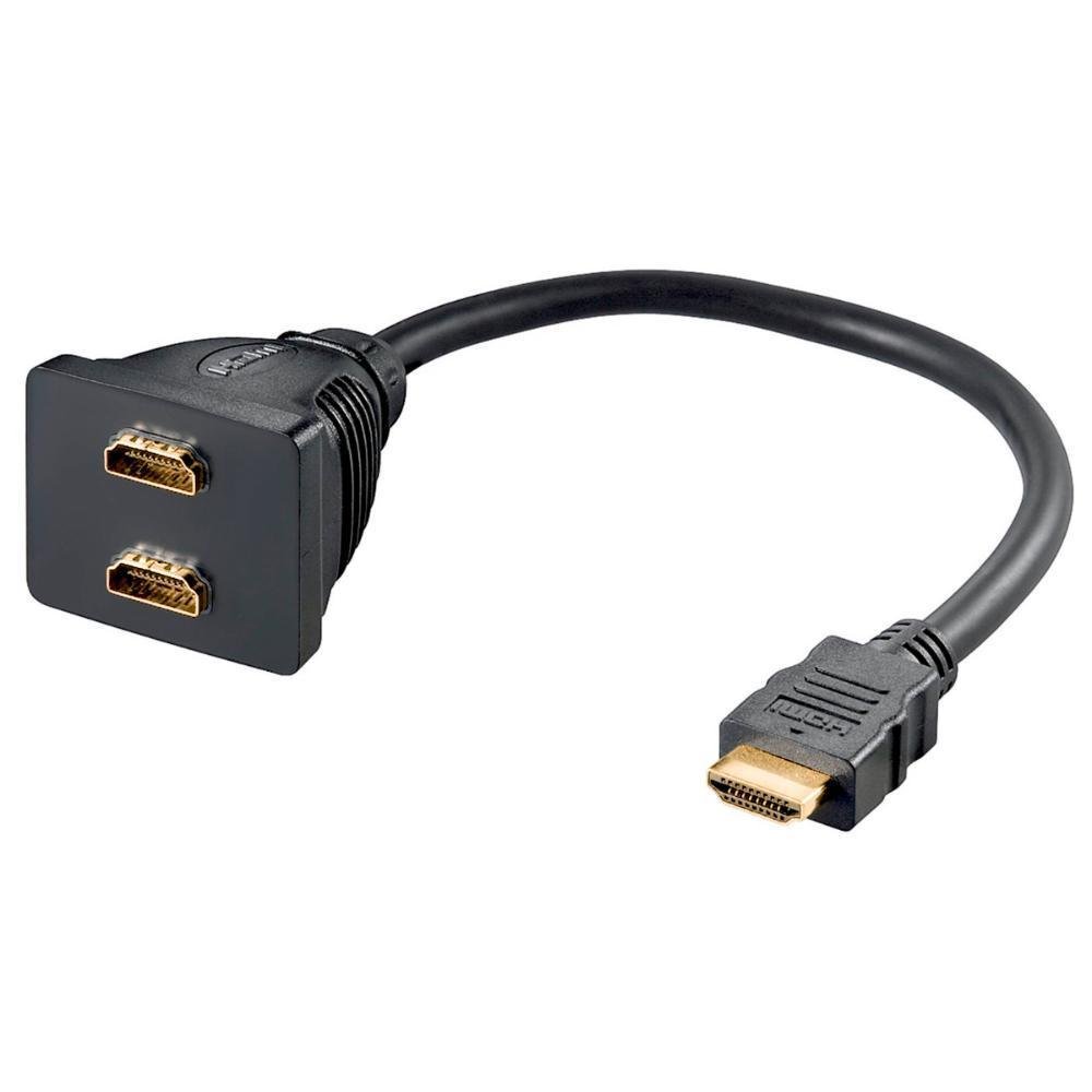 Cabo Y HDMI Macho X 2 HDMI Femea, 20cm, Mesma Imagem Para 2 Monitores, Tvs Cabo Y HDMI Macho X 2 HDMI Femea, 20cm, Mesma Imagem Para 2 Monitores, Tvs