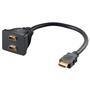 Cabo Y HDMI Macho X 2 HDMI Femea, 20cm, Mesma Imagem Para 2 Monitores, Tvs