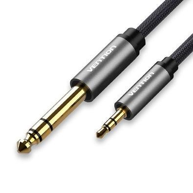 Cabo Áudio Vention, P2 Para P10 Estéreo, 1.5M, Fone/Mesa Som DJ