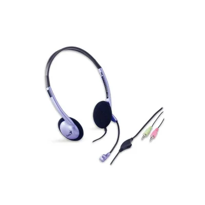 Headset Genius HS-02B Headband, 20Hz-0Khz, 108 Db, Controle De Volume, Cabo 1.8M, P2 - 31710037100