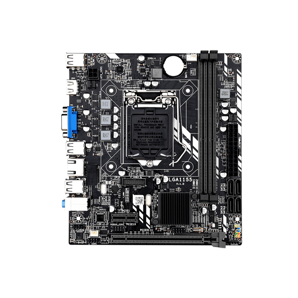 Placa-Mãe Oem H61m, Intel I3/I5/I7 2ª/3ª Geração, LGA1155, DDR3 5