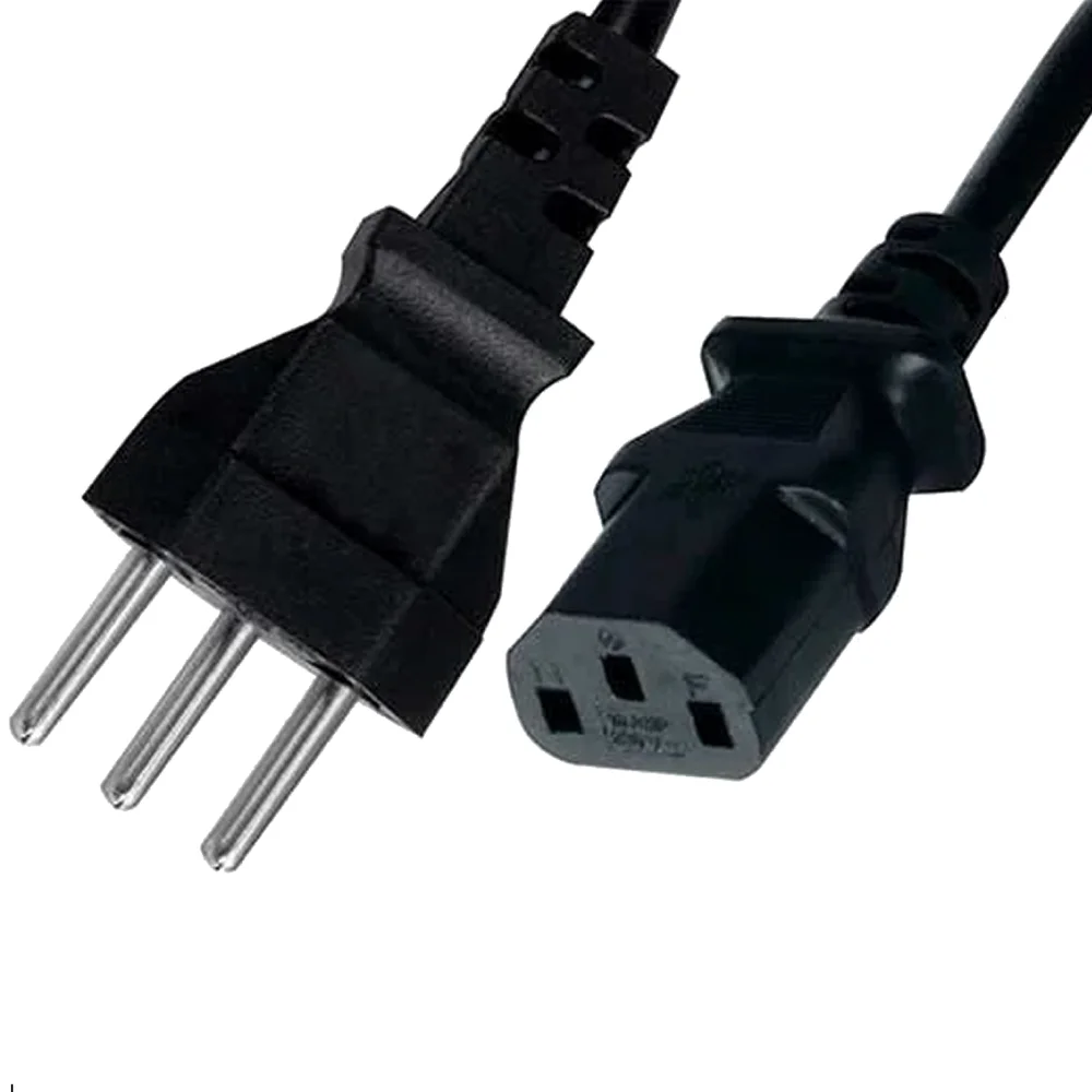 Imagem 4 de 5 do produto Cabo De Força Tripolar Para Servidor E Nobreak De 1,80 Metros