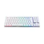 Teclado Mecânico A+ Plus Tech Barak White LED Rainbow Brown Abnt2