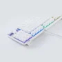 Teclado Mecânico A+ Plus Tech Barak White LED Rainbow Brown Abnt2