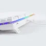Teclado Mecânico A+ Plus Tech Barak White LED Rainbow Brown Abnt2