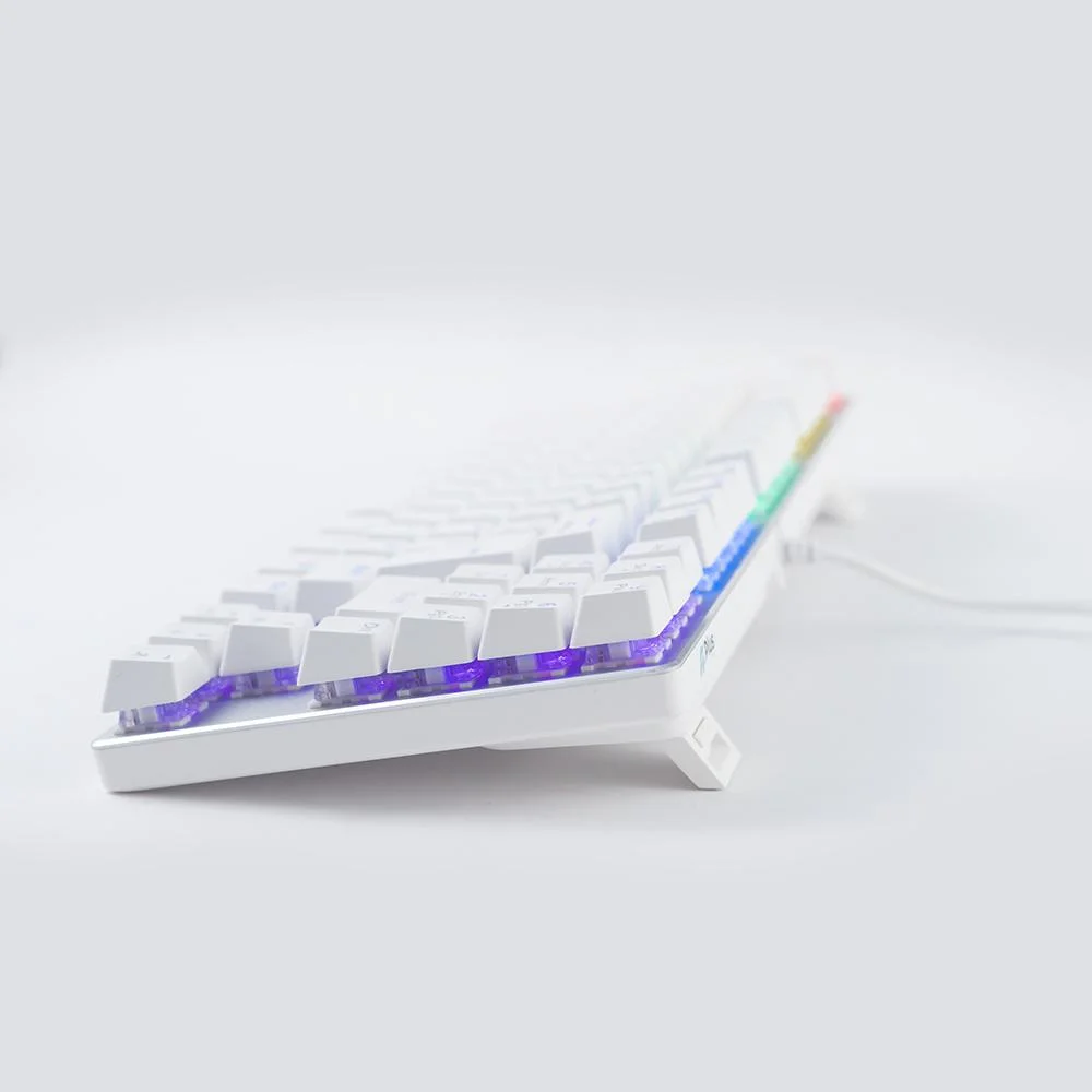 Imagem 2 de 5 do produto Teclado Mecânico A+ Plus Tech Barak White LED Rainbow Red Abnt2