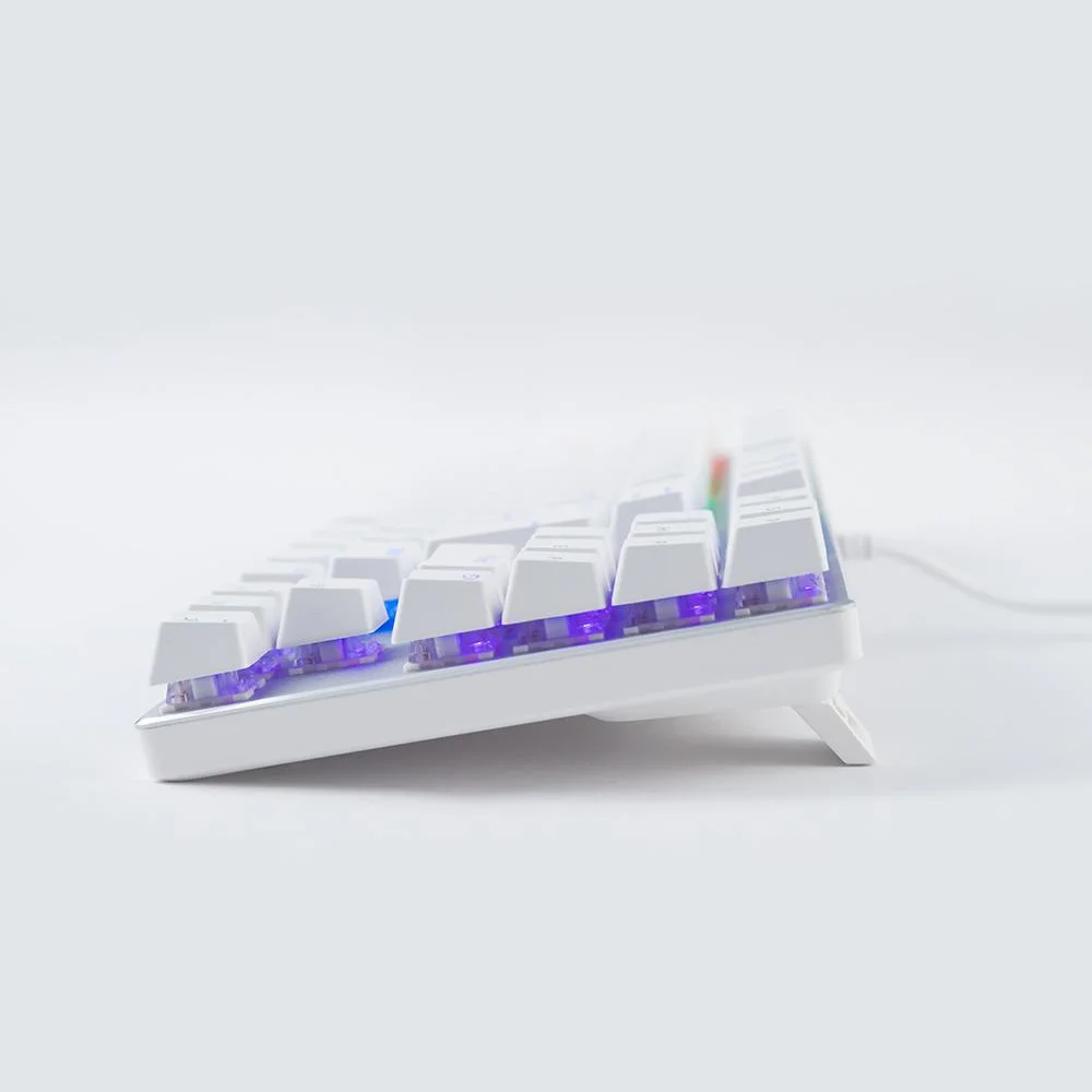 Imagem 3 de 5 do produto Teclado Mecânico A+ Plus Tech Barak White LED Rainbow Red Abnt2