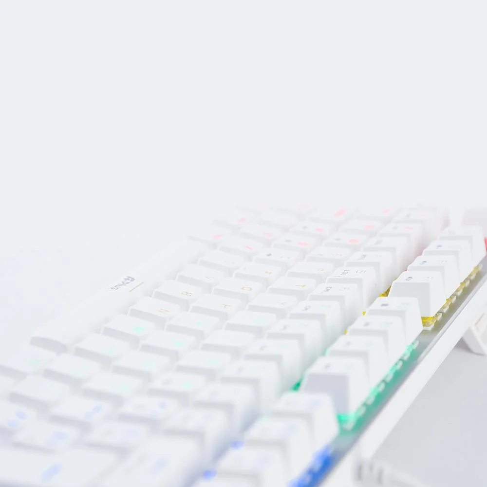 Imagem 4 de 5 do produto Teclado Mecânico A+ Plus Tech Barak White LED Rainbow Red Abnt2