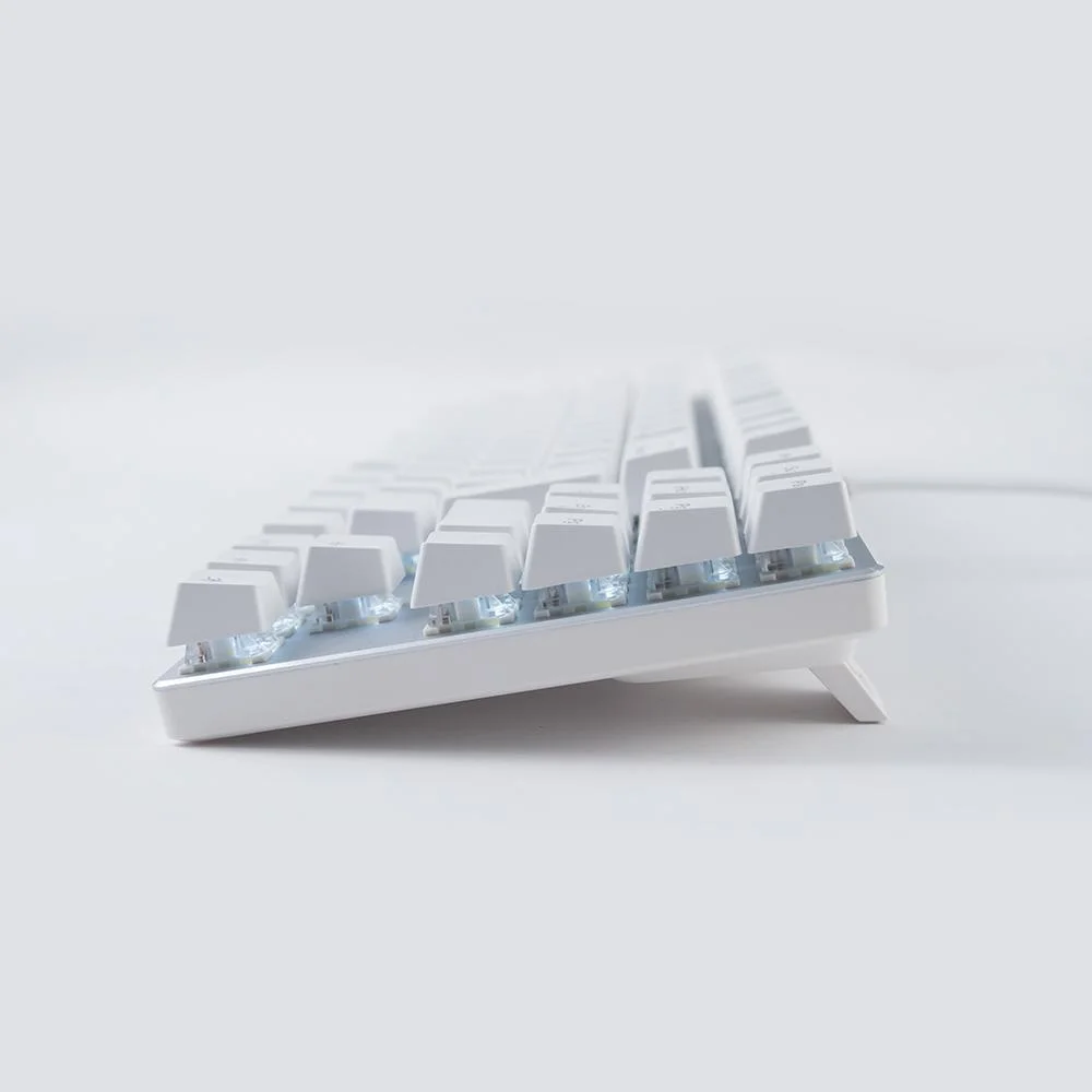 Imagem 2 de 5 do produto Teclado Mecânico A+ Plus Tech Barak White LED Branco Blue Abnt2