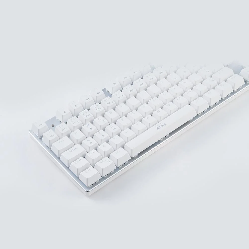 Imagem 5 de 5 do produto Teclado Mecânico A+ Plus Tech Barak White LED Branco Blue Abnt2