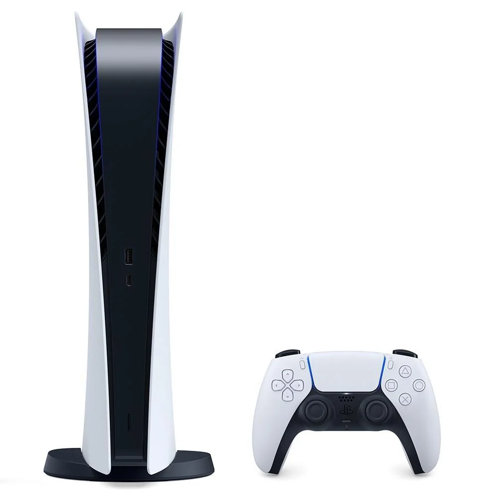 Imagem 2 de 5 do produto Console Playstation 5 Sony, SSD 825GB, Controle Sem Fio Dualsense, Edição Digital, Branco