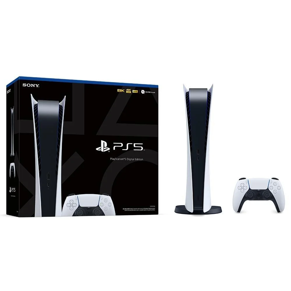 Imagem 3 de 5 do produto Console Playstation 5 Sony, SSD 825GB, Controle Sem Fio Dualsense, Edição Digital, Branco