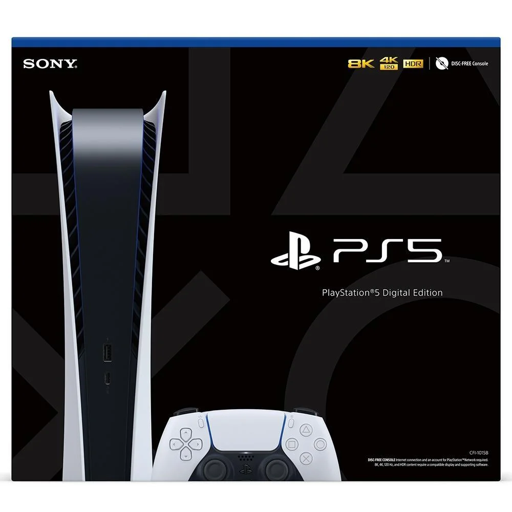 Imagem 5 de 5 do produto Console Playstation 5 Sony, SSD 825GB, Controle Sem Fio Dualsense, Edição Digital, Branco