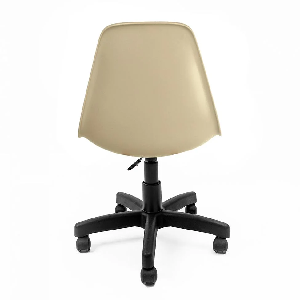 Imagem 2 de 5 do produto Cadeira De Escritório Secretária Eames Preta E Fendi
