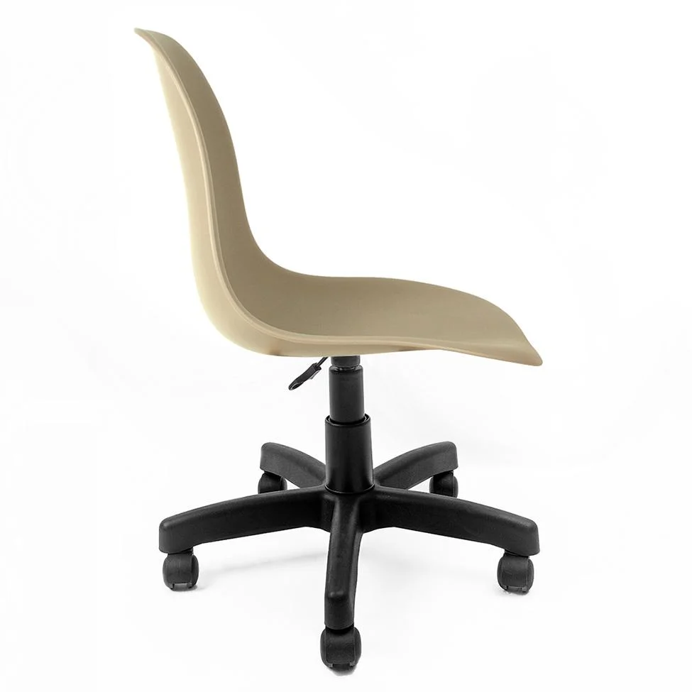 Imagem 3 de 5 do produto Cadeira De Escritório Secretária Eames Preta E Fendi