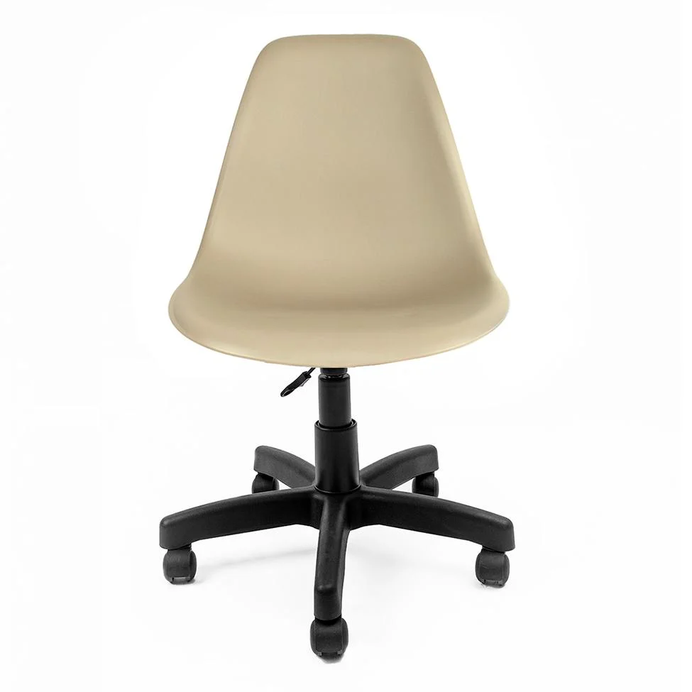 Imagem 5 de 5 do produto Cadeira De Escritório Secretária Eames Preta E Fendi