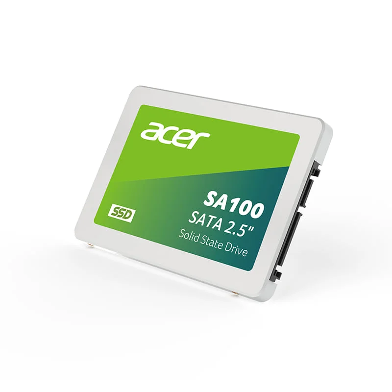 Imagem 2 de 3 do produto SSD Acer Sa100-960GB, 960GB, SATA, Leitura 560 MB/S, Gravação 500 MB/S