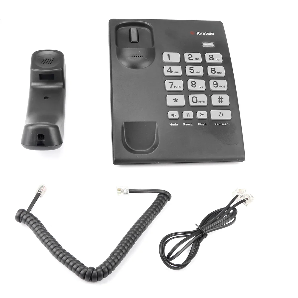 Imagem 4 de 5 do produto Telefone Fixo com Fio Ibratele, Preto