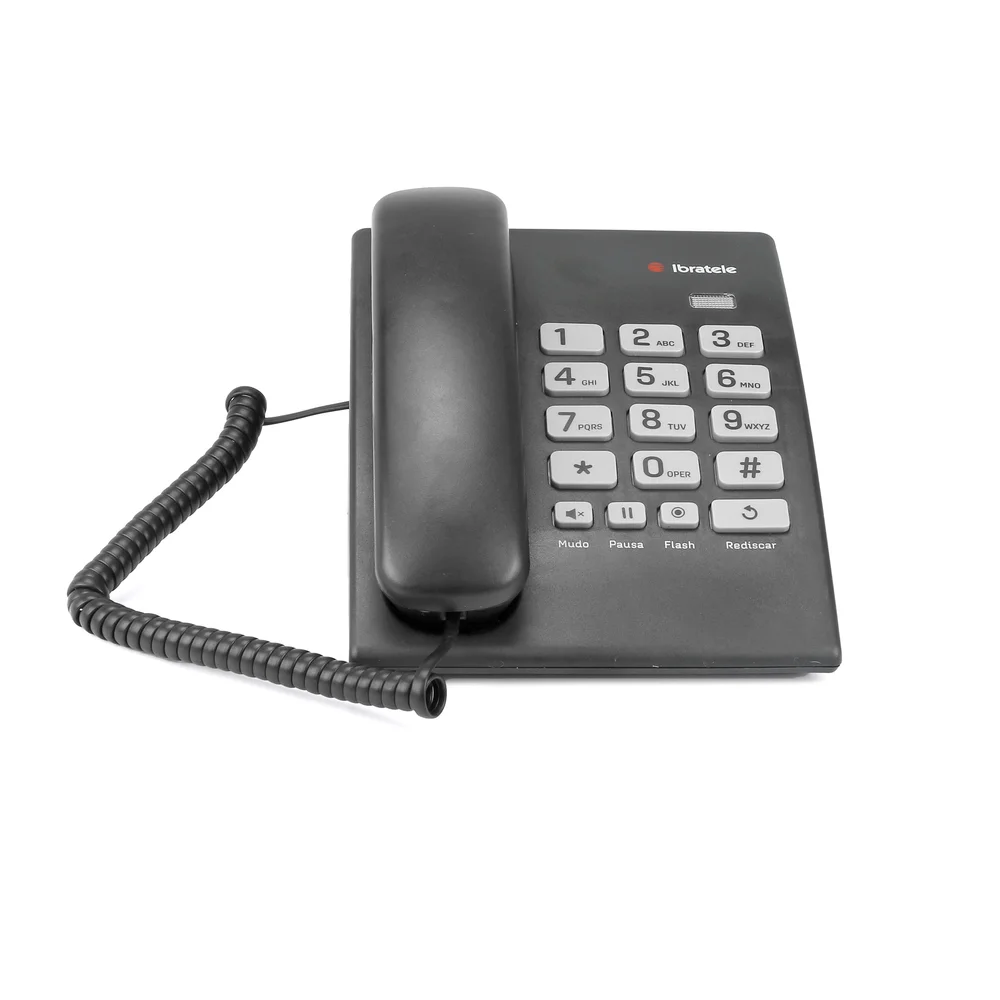 Imagem 5 de 5 do produto Telefone Fixo com Fio Ibratele, Preto