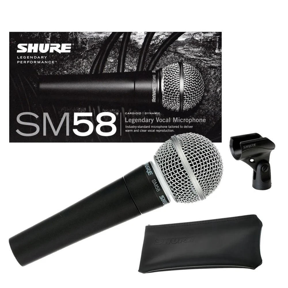 Microfone Com Fio Shure Sm58lc KaBuM