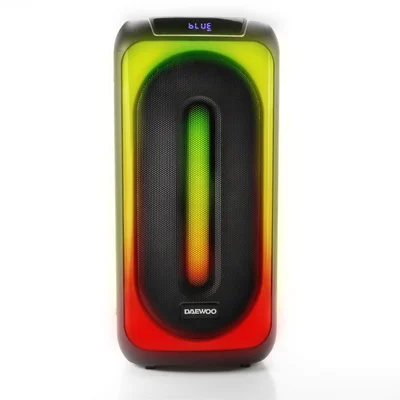 Caixa De Som Portátil Daewoo Dw815, Bluetooth, Partybox, Preta, Laranja E Vermelha