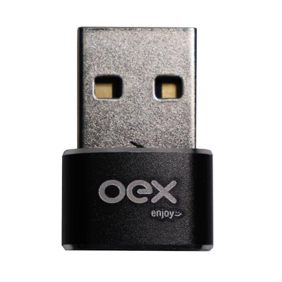 Adaptador Otg Tipo C Para Usb Compacto Oex Ad204 - Preto