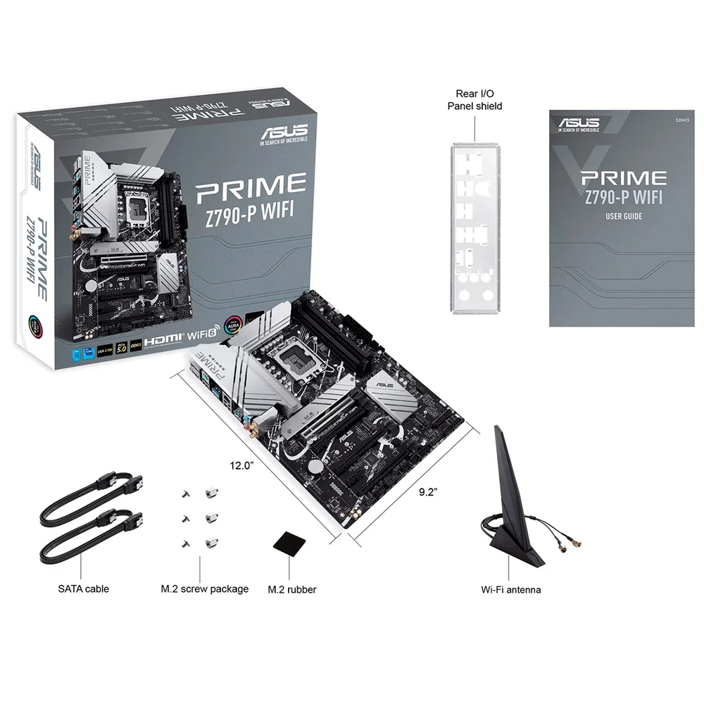 Imagem 3 de 5 do produto Placa-Mãe Asus Prime Z790-P, Intel LGA 1700, ATX, DDR5, Wi-Fi, Bluetooth 5.2 - 90MB1cj0-M0eay0