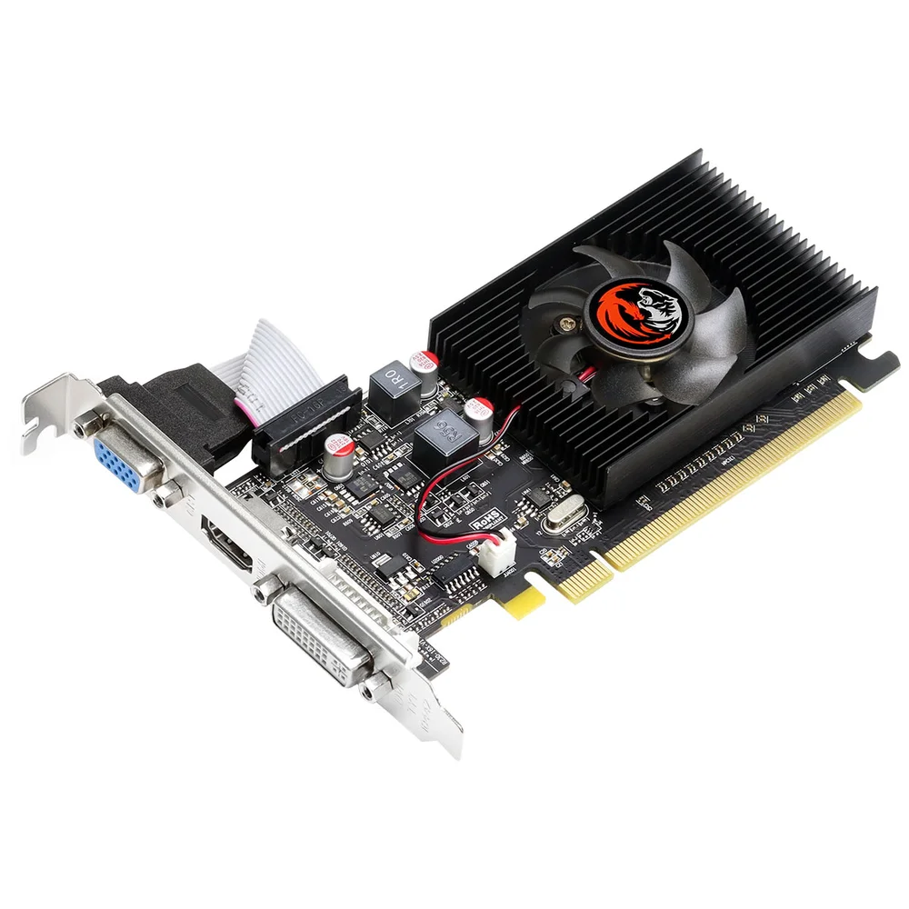 Imagem 4 de 5 do produto Placa De Vídeo Pcyes Radeon R5 220, 2GB, GDDR3, 64 BITS, Low Profile - PVR52202GBR364