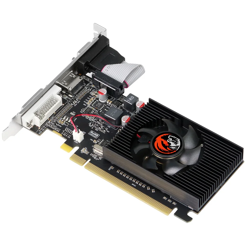 Imagem 5 de 5 do produto Placa De Vídeo Pcyes Radeon R5 220, 2GB, GDDR3, 64 BITS, Low Profile - PVR52202GBR364
