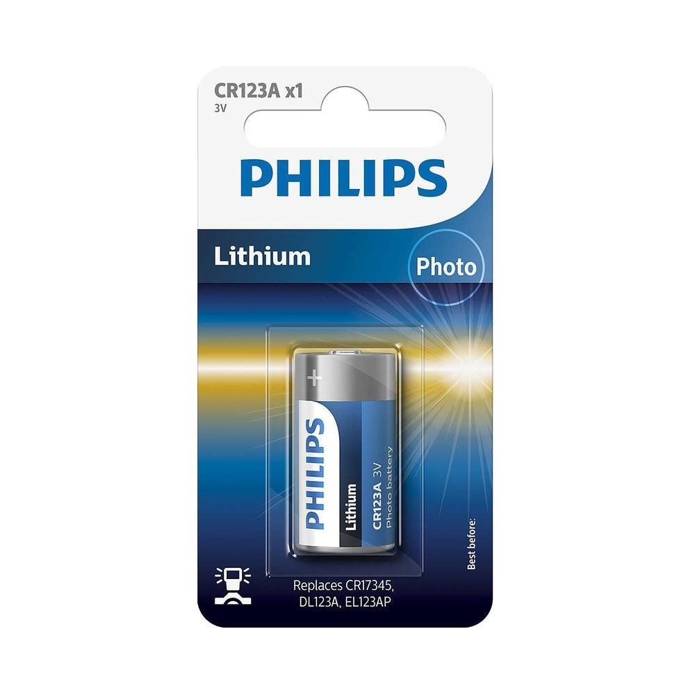 Pilha De Lítio Philips Cr123a 3v Pilha De Lítio Philips Cr123a 3v