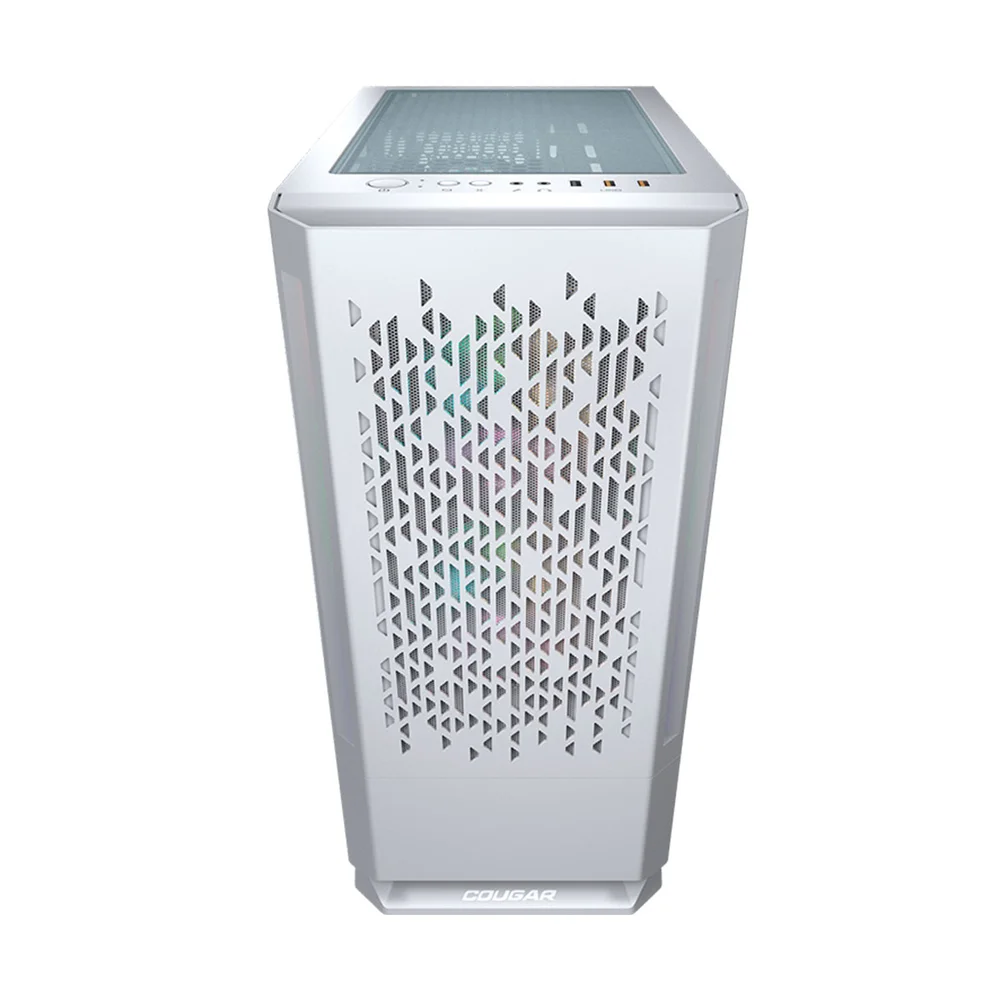 Imagem 4 de 5 do produto Gabinete Gamer Cougar Mx430 Air RGB, Branco, 3 Fans ArGB, Lateral Em Vidro, 3851c60.0002