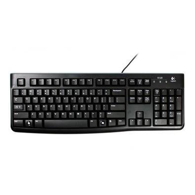 Teclado com Fio Logitech K120, ABNT2, Preto
