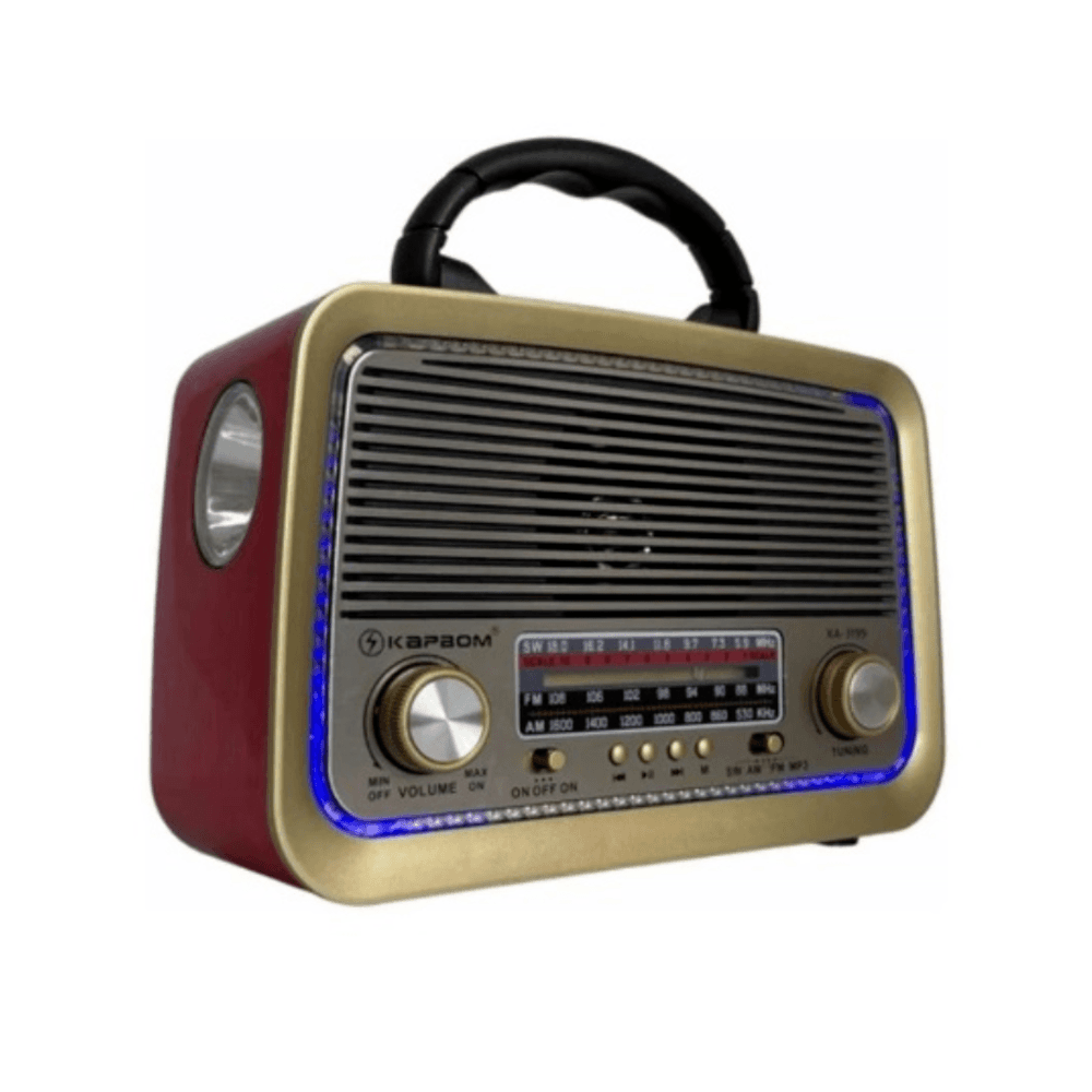 Imagem 2 de 2 do produto Radio Retro, Caixa De Som Portatil, Bluetooth, Recarregavel