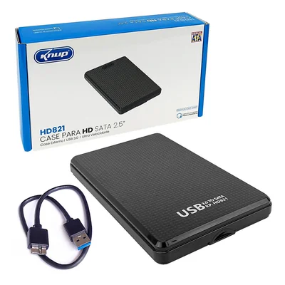 Case HD Notebook SSD Sata 2.5 USB 3.0 Protocolo Uasp Note Pc