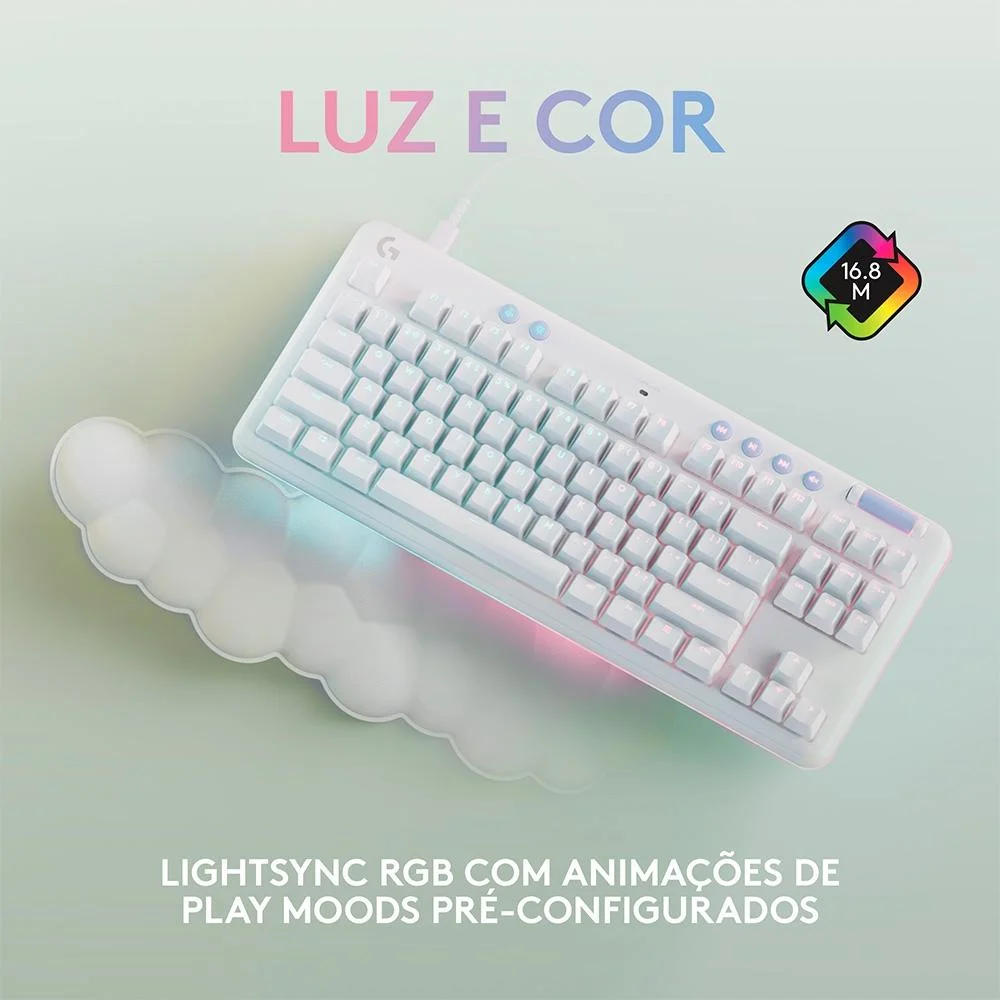 Teclado Gamer Mecânico Logitech G713 LED KaBuM