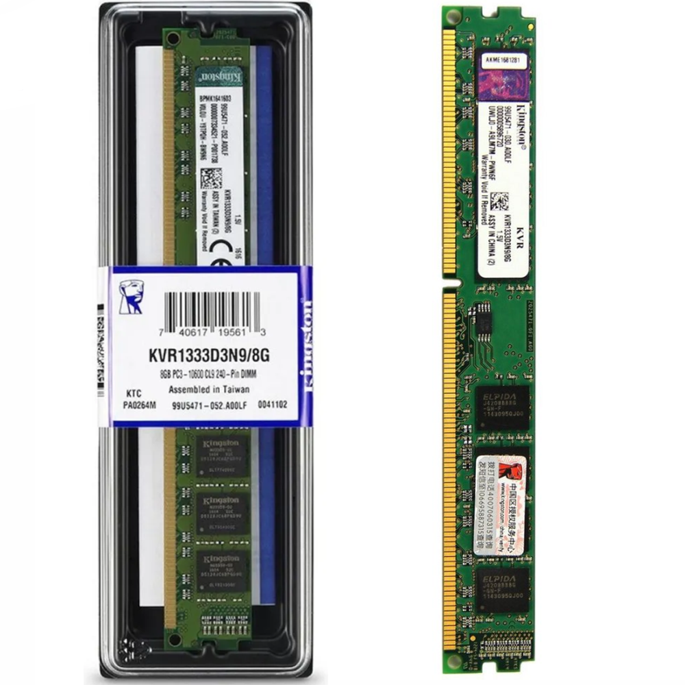 8gb Ram So Dimms Of 1333mhz Ddr3 Sdram Memória RAM Desktop Kingston 8GB 1333mhz DDR3| KaBuM!