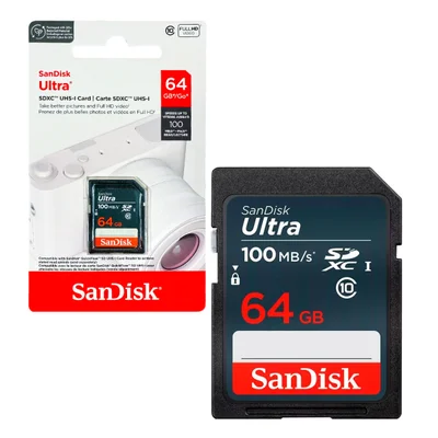 Cartão De Memória, Sandisk Ultra 64GB, Sdxc, 100 Mb/s — foto 2