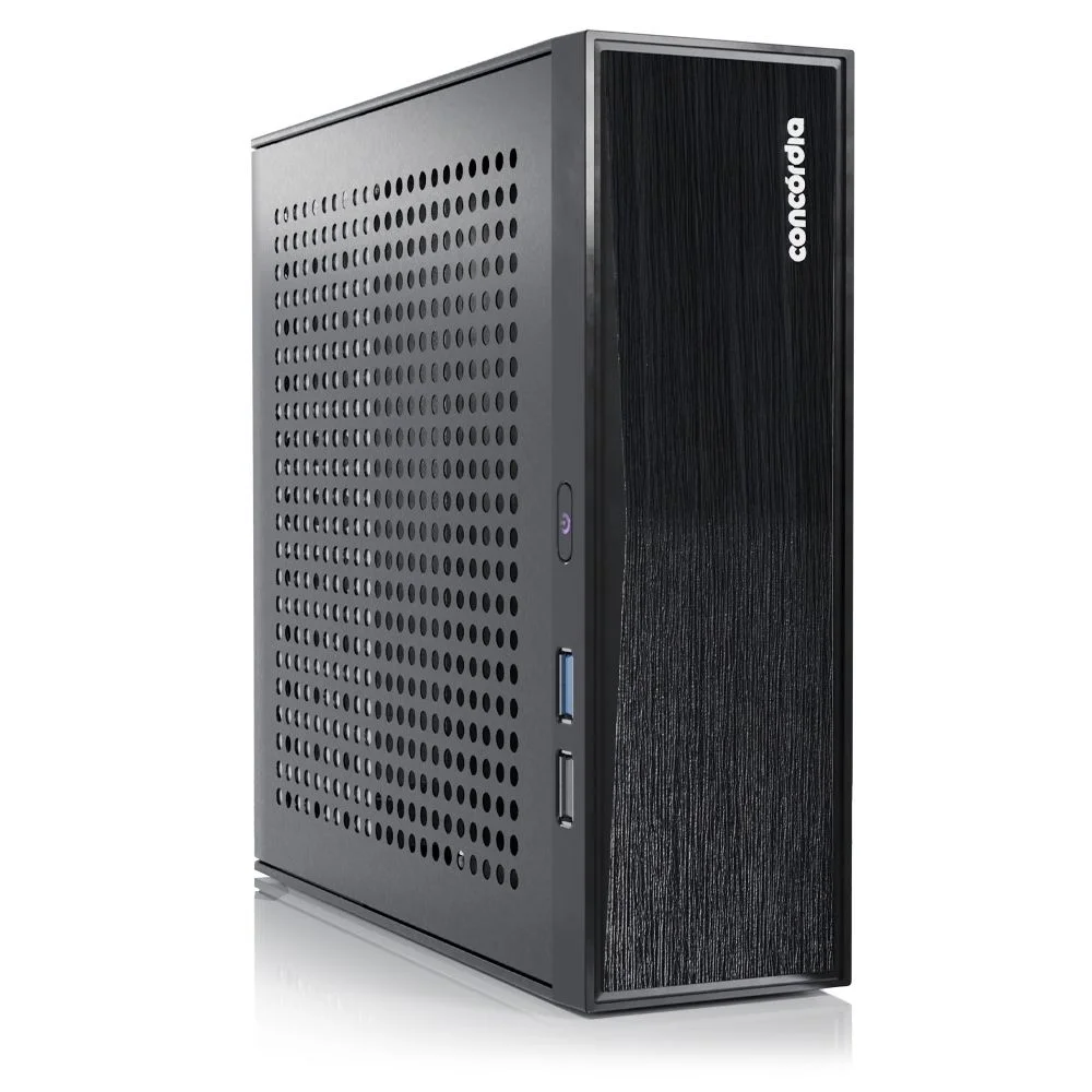 Mini PC Concórdia, Processador Intel Core, Dual Core, 4GB RAM, SSD 120GB, WIFI,Com Windows 11 Pro
