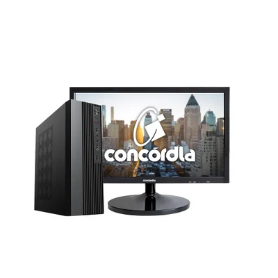 Computador SFF Concórdia Core I3, RAM 8GB DDR4, SSD 240GB, 19.5 Polegadas - Linux