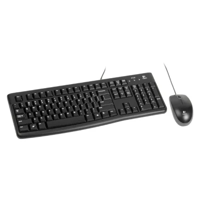 Kit Teclado E Mouse Com Fio Logitech - MK120