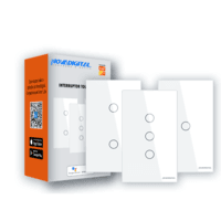Interruptor Inteligente Novadigital Touch Alexa Googlehome 3 Botões ZiGBee App