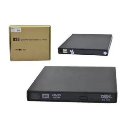Gravador Dex Dg-100 Leitor Cd Dvd Driver Notebook Pc Externo Slim Pc USB 2.0
