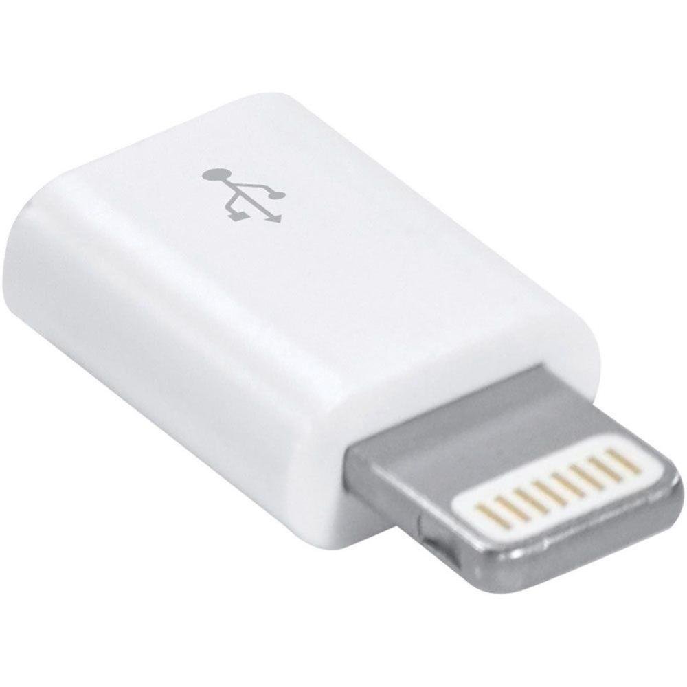 Adaptador Micro Usb, Fêmea X Lightning Macho, 5 Unidades.