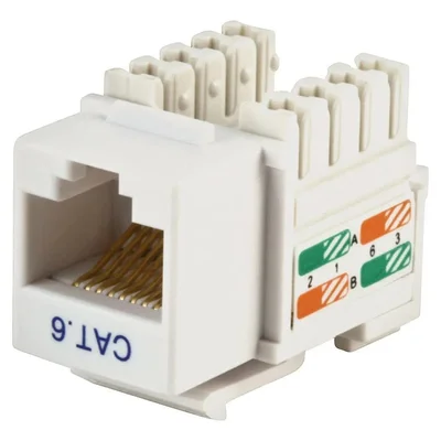 Cabo Conector Keystone, Rj45 Cat6, Branco