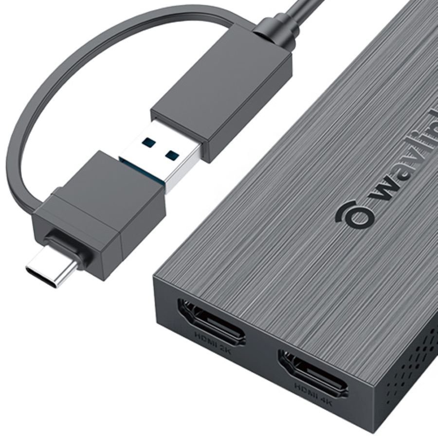 Adaptador Wavlink WL-UG7602HC USB- C Ou USB 3.0 Para Duplo HDMI 2k/4k