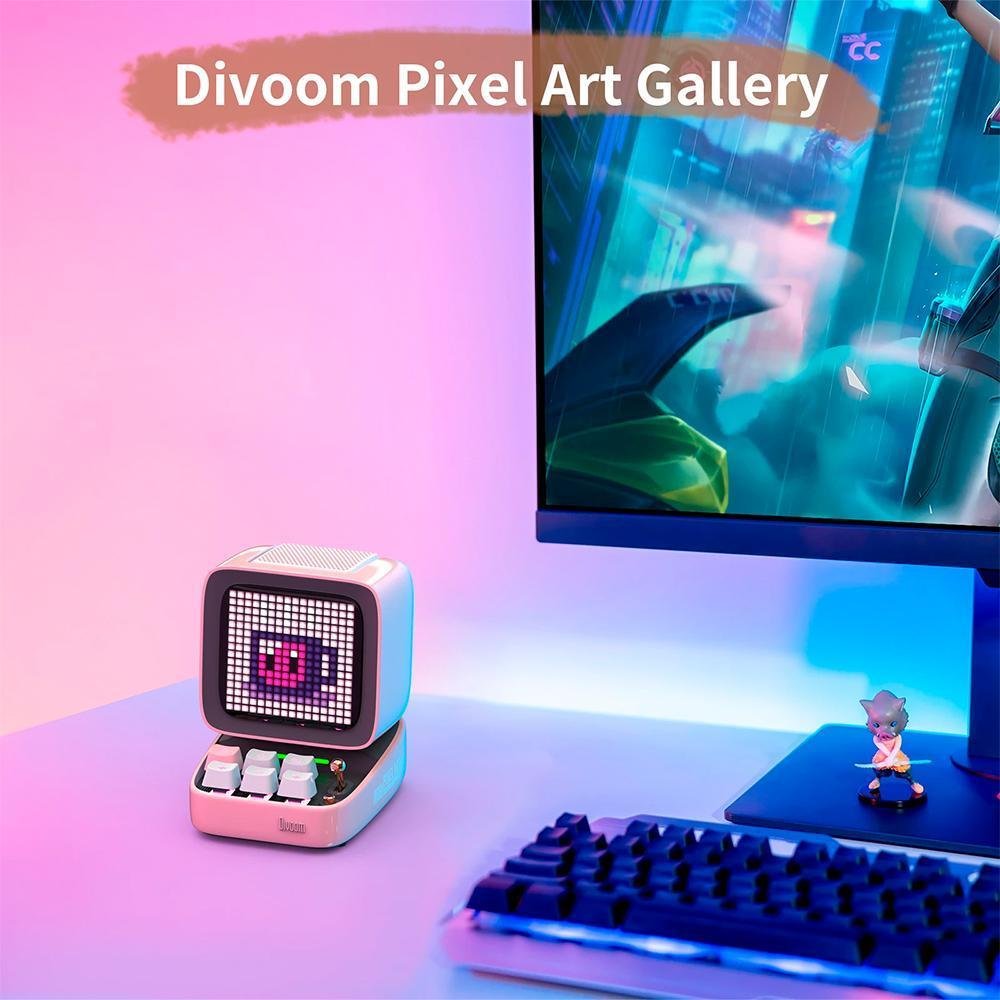 Divoom DitooPro 水色 Caixa De Som Divoom Ditoopro | KaBuM!